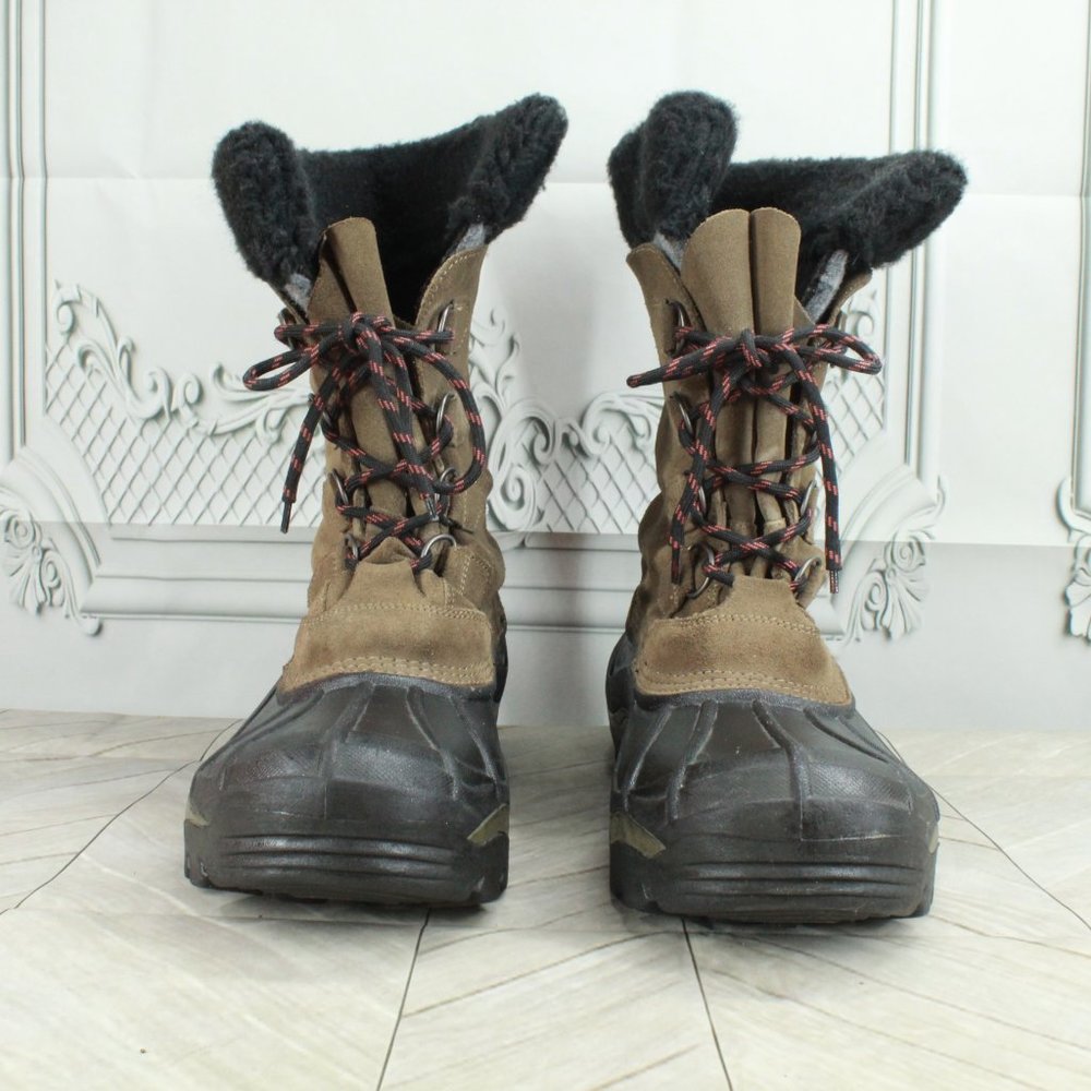 Sorel Antarctic Suede Lace-up Lined Insulated Waterproof Winter Boots Size 12 - Picture 4 of 11